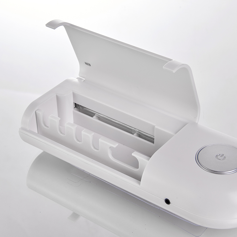 可充電內置風扇智能自動紫外線牙刷消毒器紫外線消毒器牙刷消毒架清潔劑